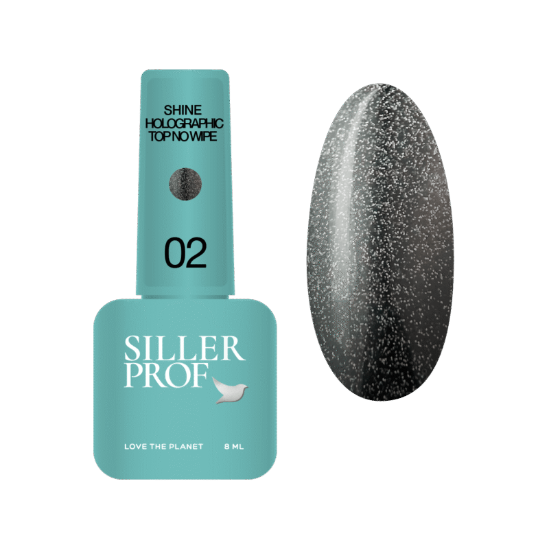Siller Shine holographic top no wipe Product card 8 ml 2