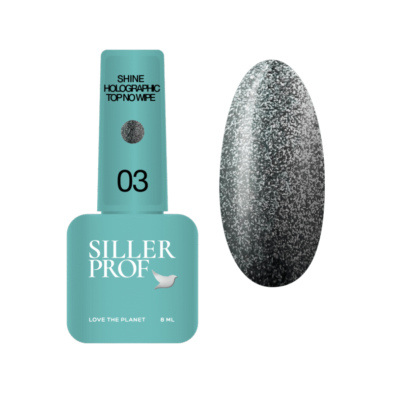 Siller Shine holographic top no wipe Product card 8 ml 3
