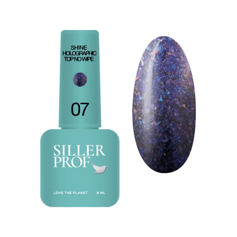 Siller Shine holographic top no wipe Product card 8 ml 7